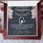 Forever Love Necklace For My Daughter with On Demand Message Card
