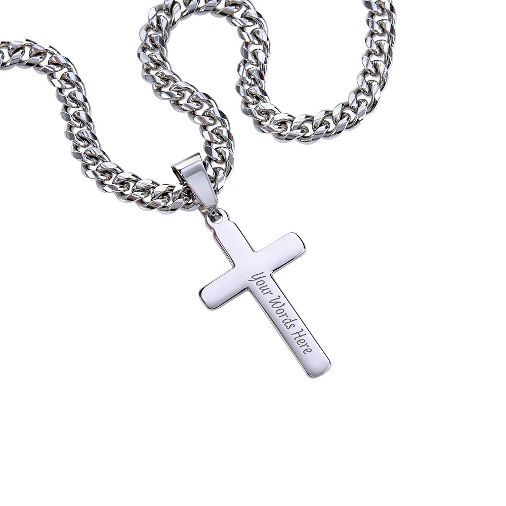 To My Son, Love , Proud , Father , Whispering Prayer Necklace