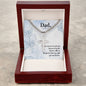 Personalized Steel Cross Necklace For My Husband on Cuban Chain w/ MC