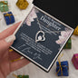 Forever Love Necklace For My Daughter with On Demand Message Card