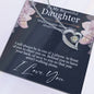 Forever Love Necklace For My Daughter with On Demand Message Card