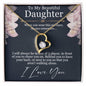 Forever Love Necklace For My Daughter with On Demand Message Card