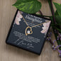Forever Love Necklace For My Daughter with On Demand Message Card
