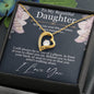 Forever Love Necklace For My Daughter with On Demand Message Card