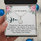 For My Daughter , Imprint of My Love , Eternal hope necklace