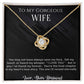 To  My Wife  , Eternal  Love  , Love Knot Necklace