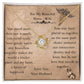 To My Beautiful  Nurse , Wife , love, fate, choice,  destiny ,Love Knot Necklace